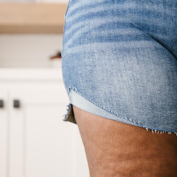 Judy Blue Tulip Denim Shorts - Picture 11 of 16